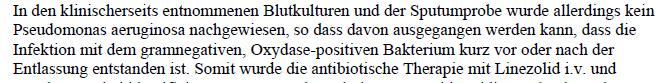 Klinischerseits keine P a MHH Klintschar Klinischerseits keine P a MHH Klintschar