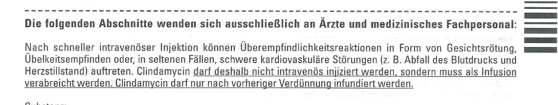 WASCHZETTEL SOBELIN/ CLINDAMYCIN WASCHZETTEL SOBELIN/ CLINDAMYCIN