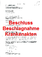 Beschluss Krankenakten